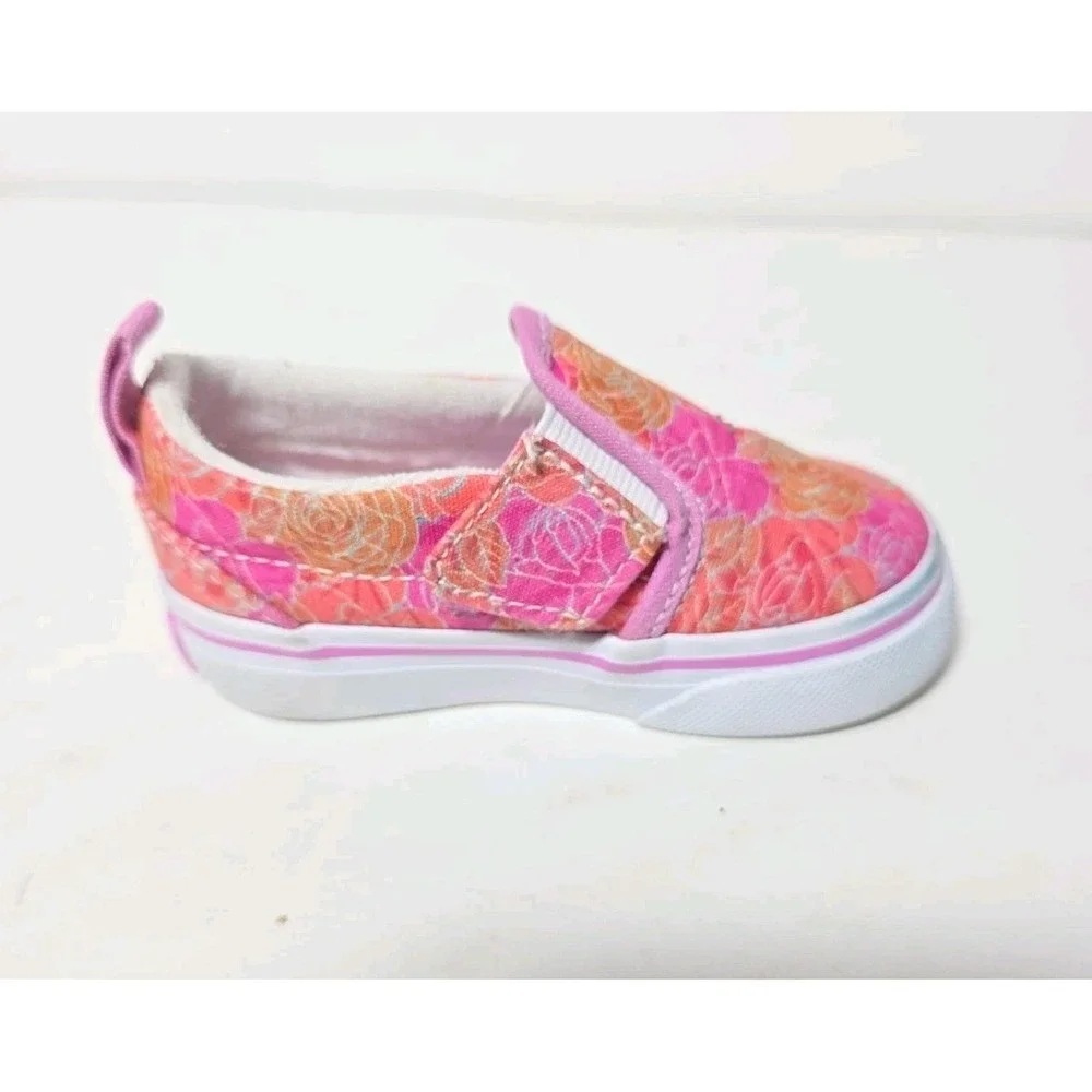 Vans Classic Slip On Blue Purple Sparkle Glitter Shoes Sneakers Infant Girls 4.5